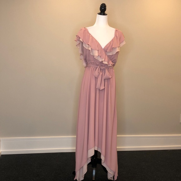 FINAL SALE! Pink Rebecca Minkoff Maxi Dress (SIZE 6) - Picture 1 of 5